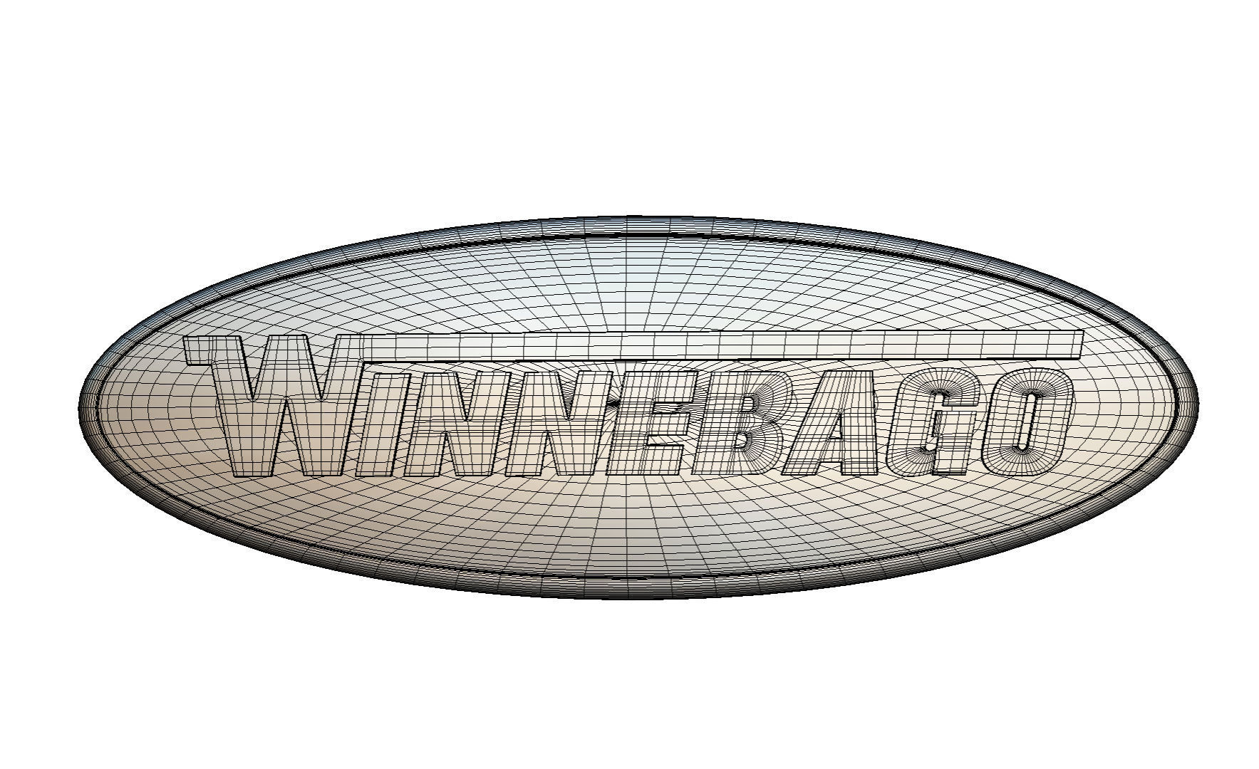 winnebago logo 3D model_6