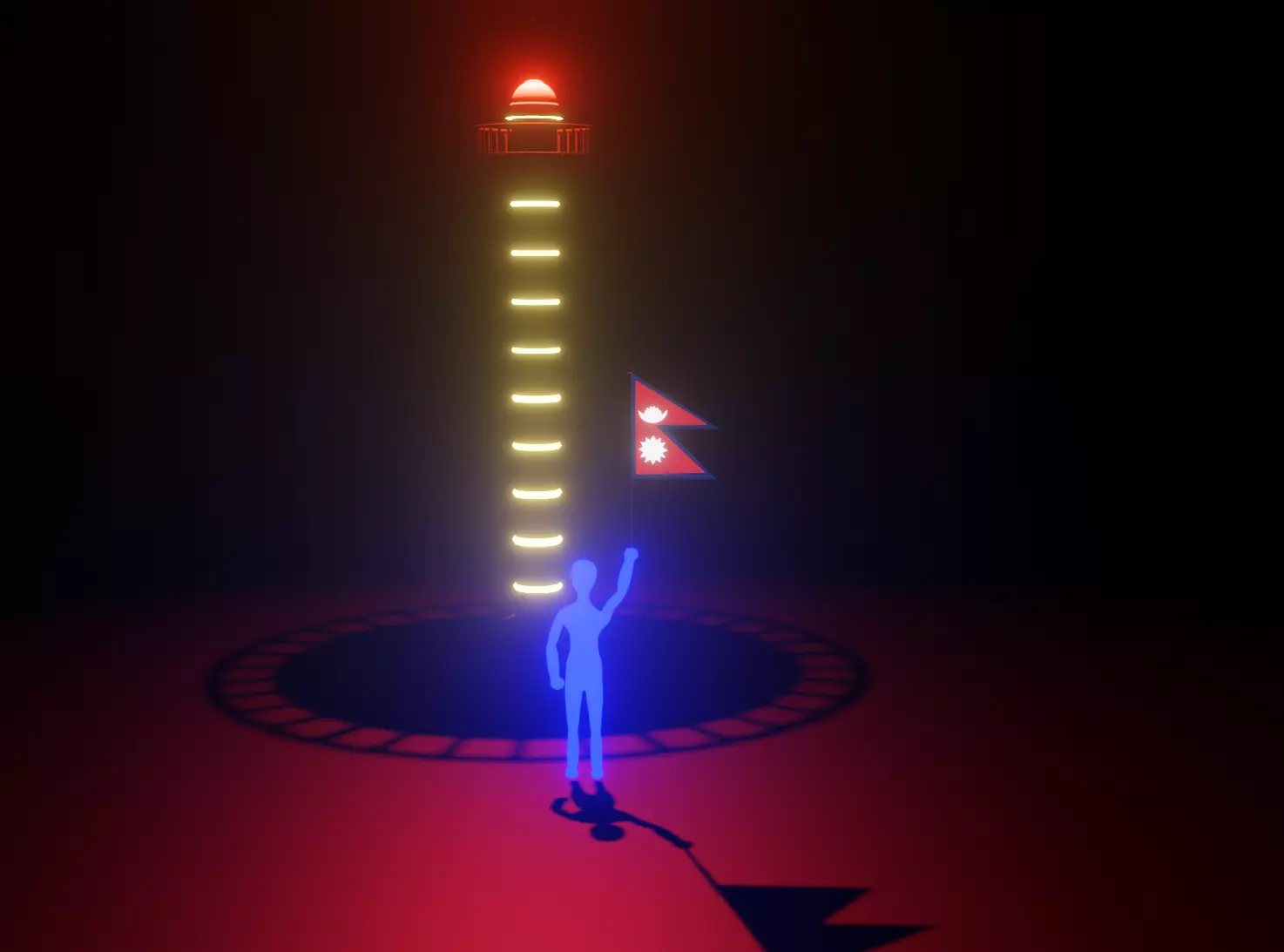 dharara person Free low-poly 3D model