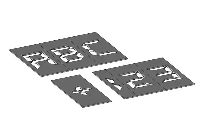 Digital Font Spray and Painting Stencil 