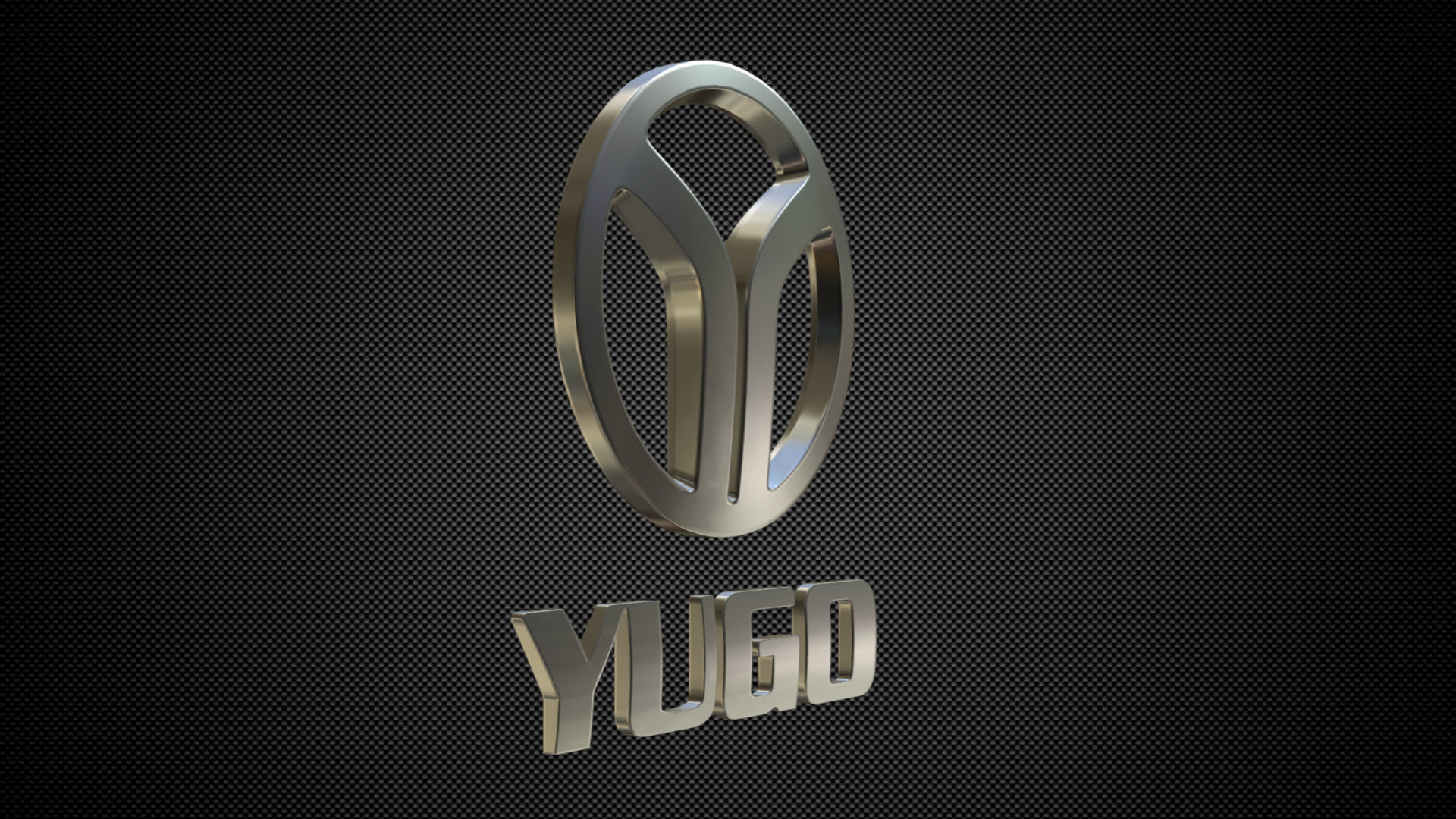 yugo logo 3D model_1