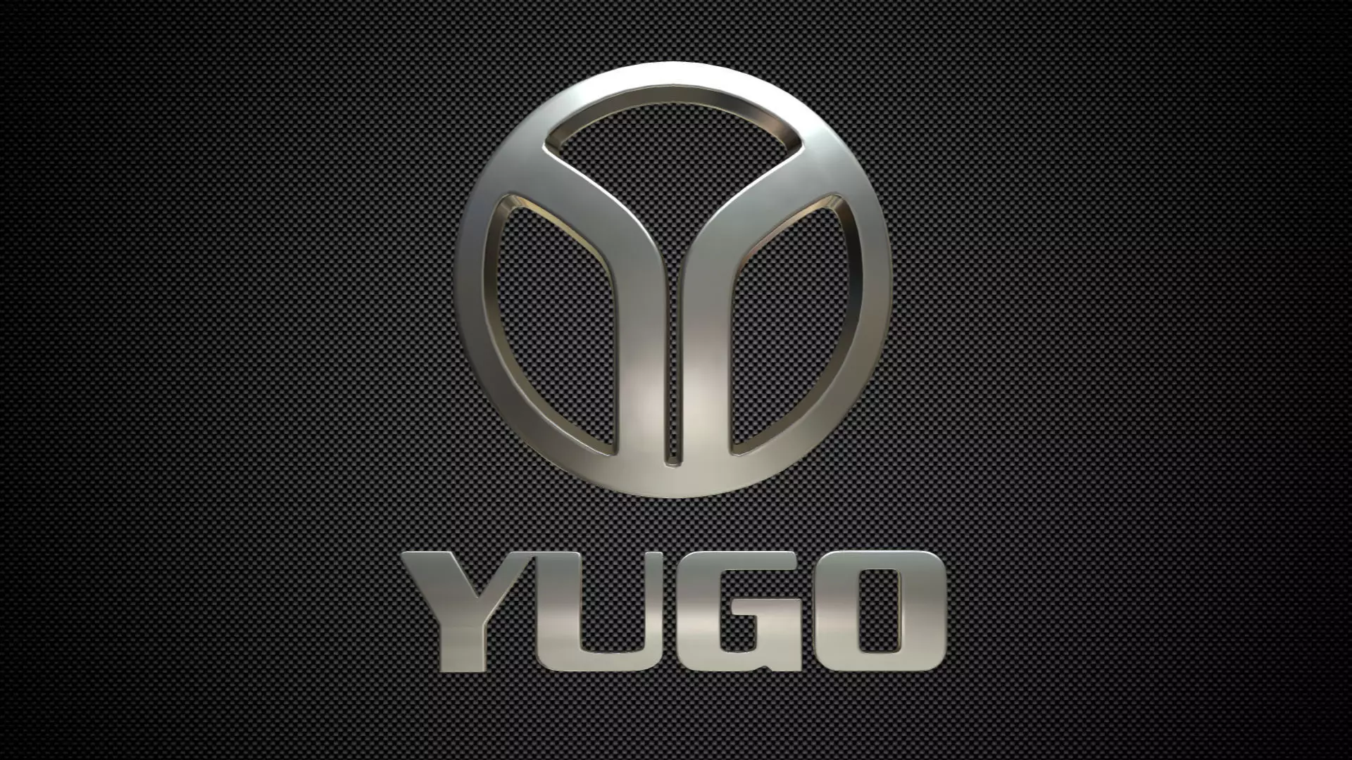 yugo logo 3D model_0