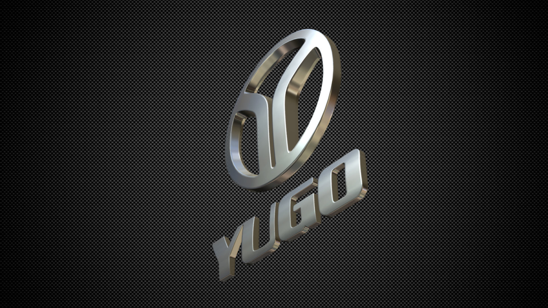 yugo logo 3D model_4