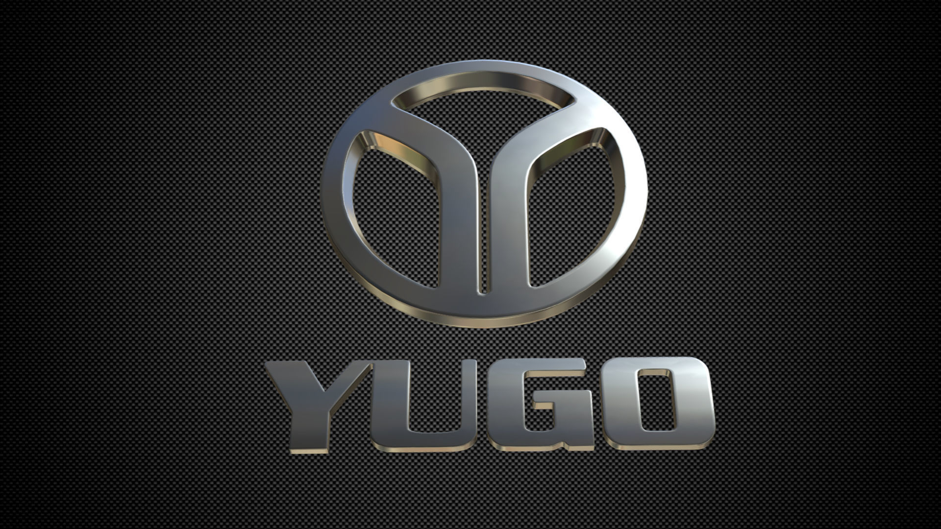 yugo logo 3D model_5