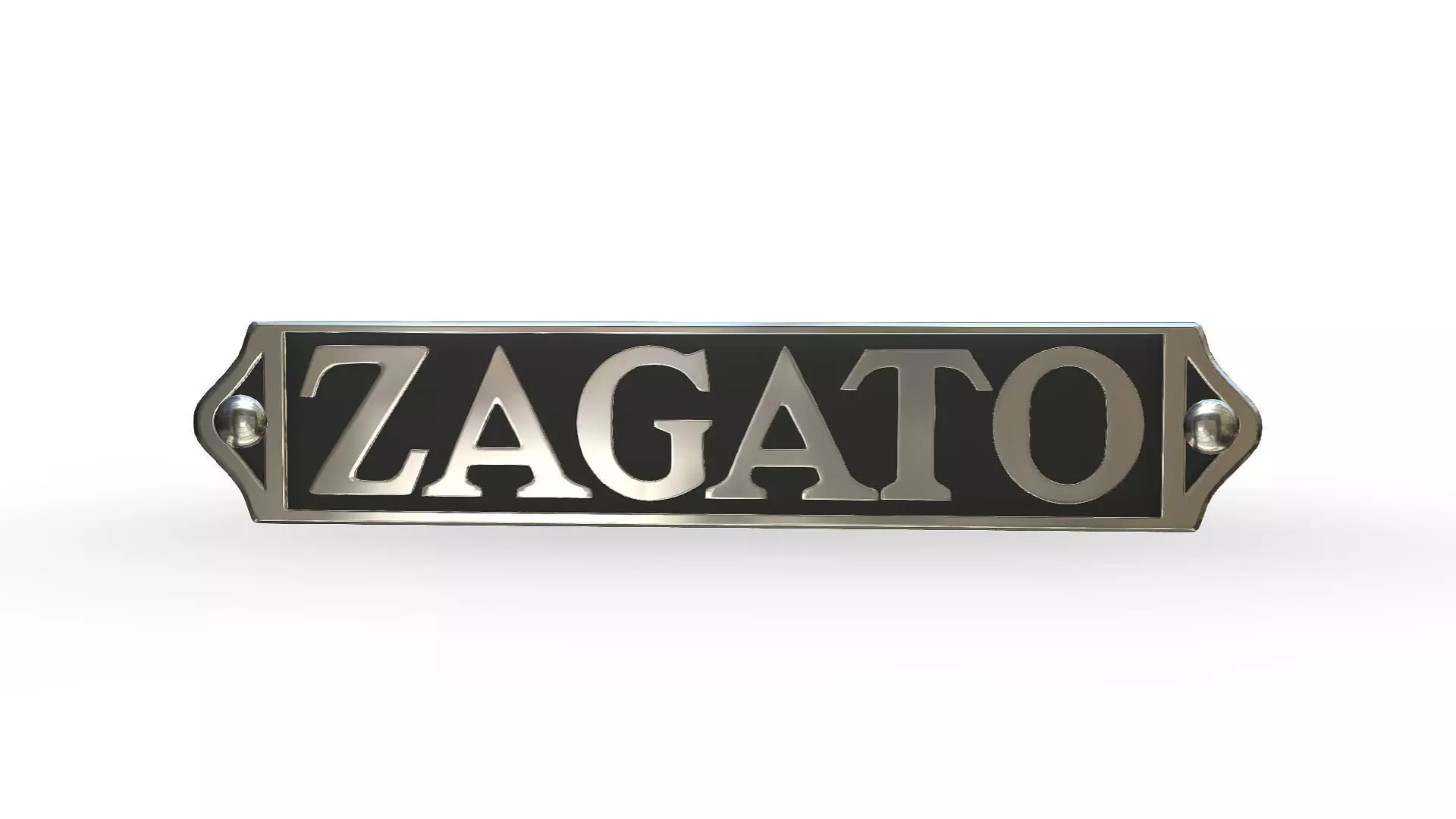 Zagato logo 3D model_0