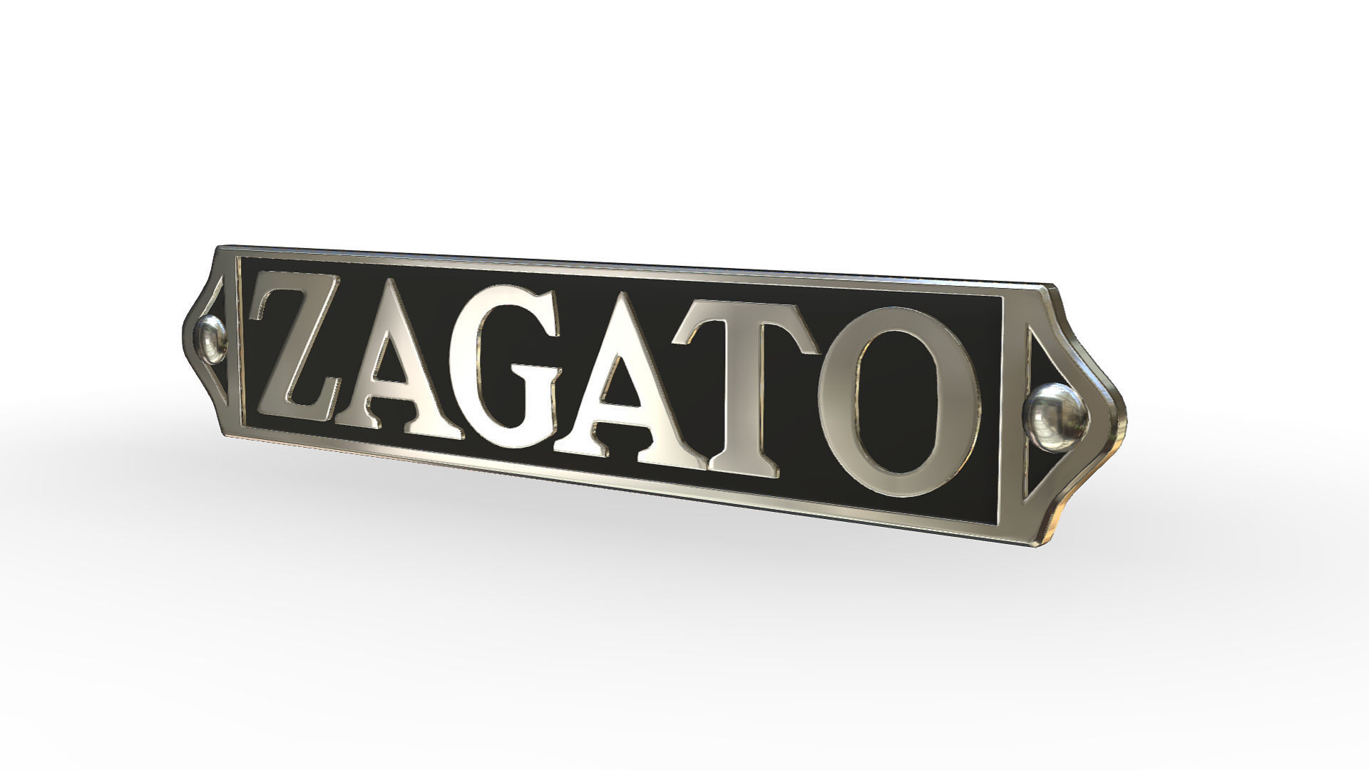 Zagato logo 3D model_2