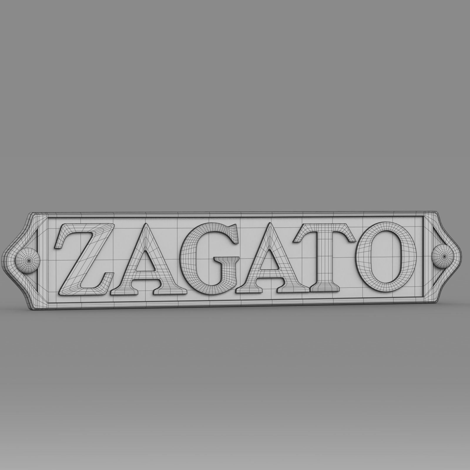 Zagato logo 3D model_13