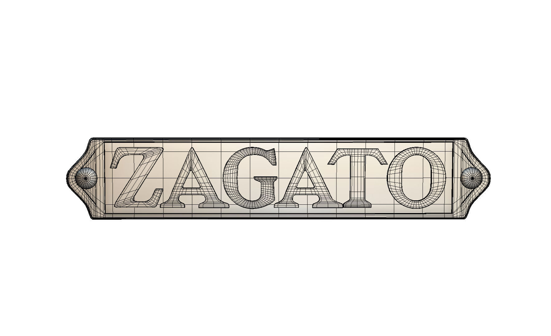 Zagato logo 3D model_6