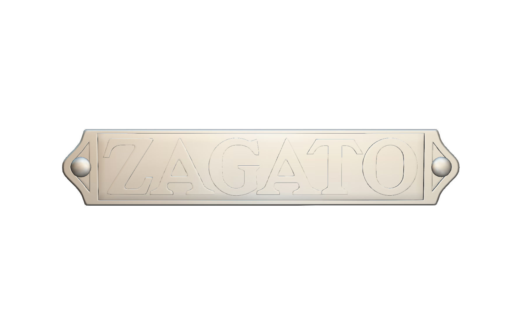 Zagato logo 3D model_5