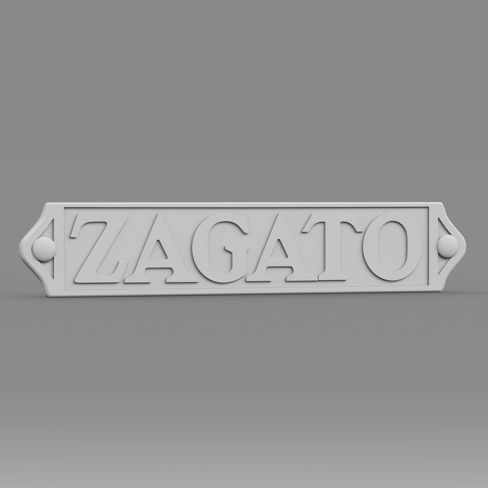 Zagato logo 3D model_12