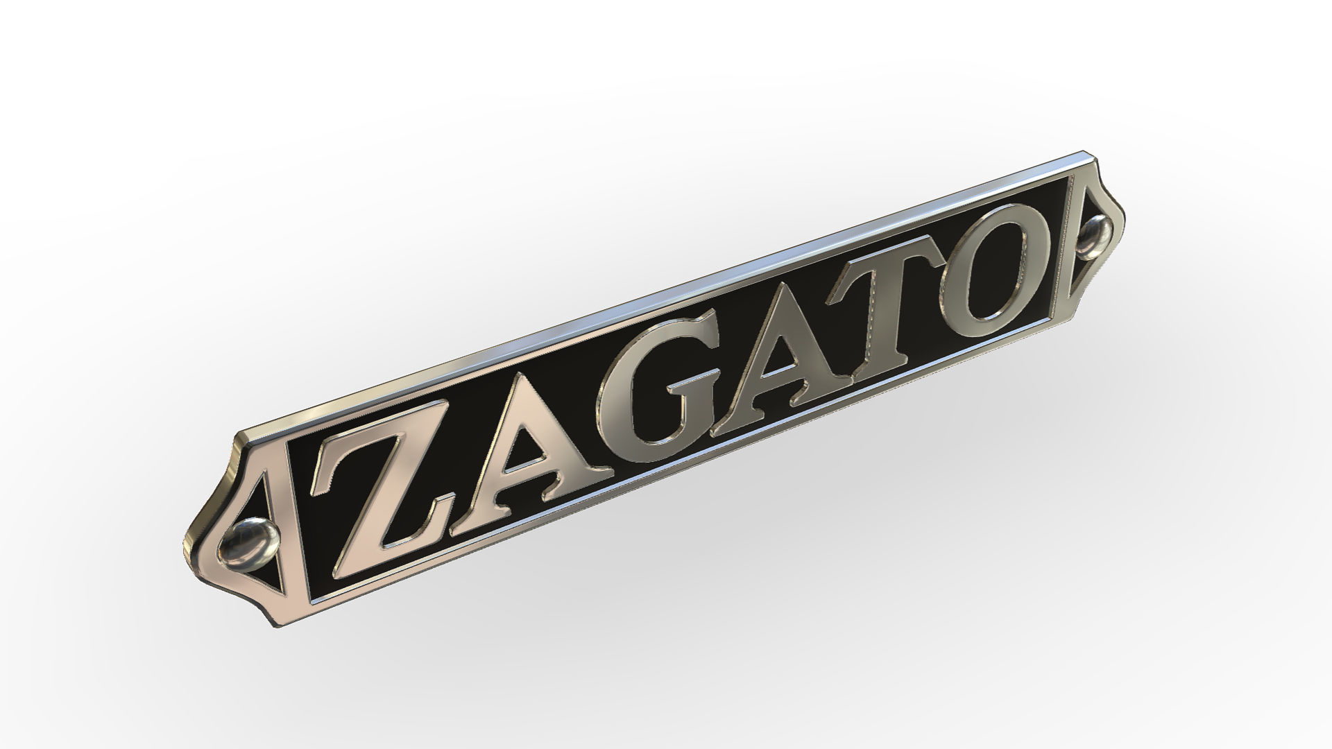Zagato logo 3D model_3