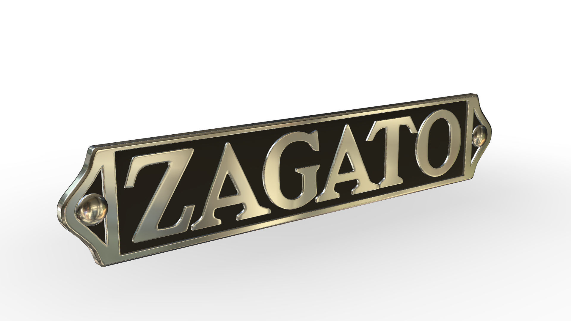 Zagato logo 3D model_1
