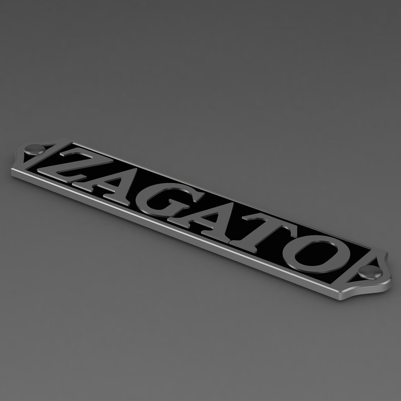 Zagato logo 3D model_11