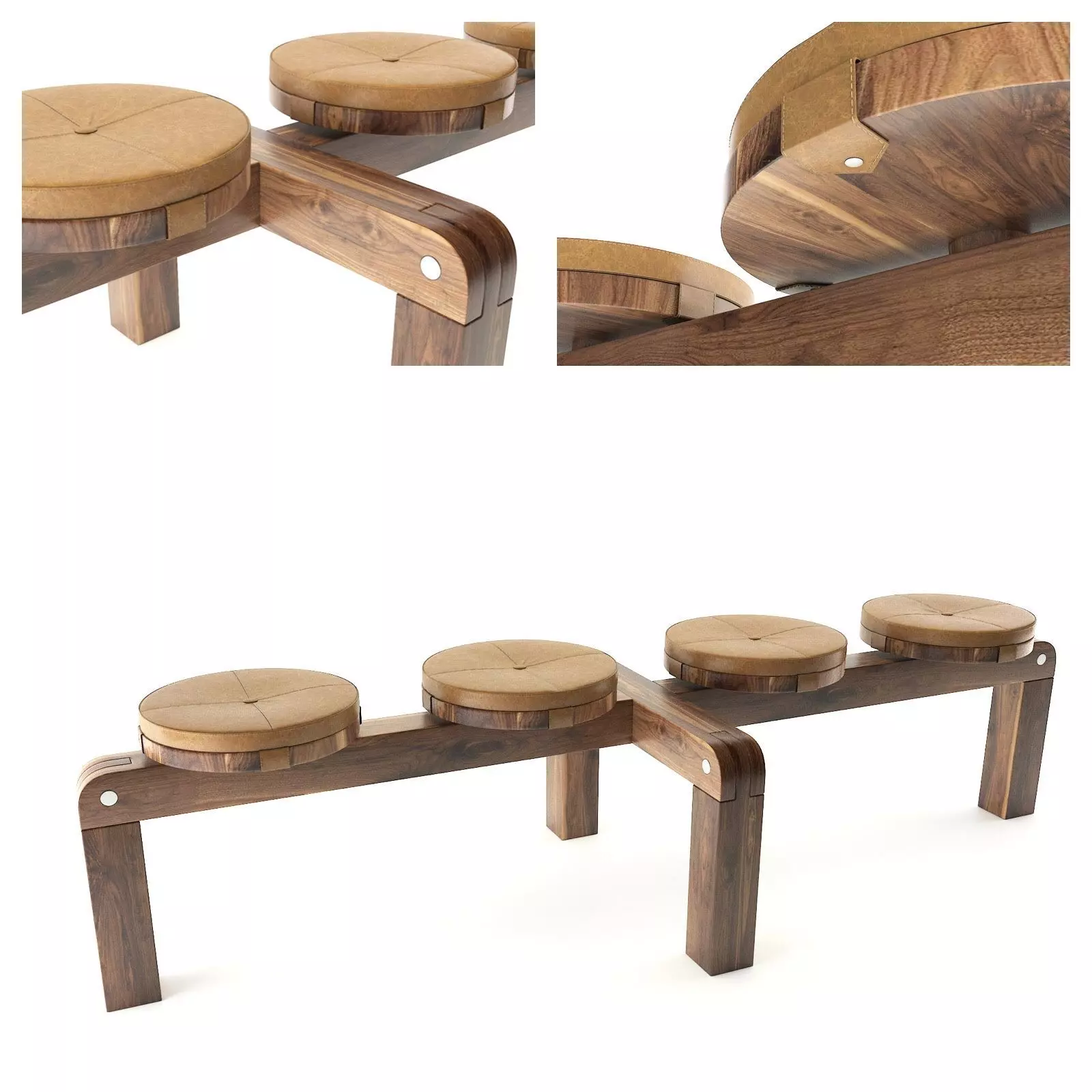 Modern Bench 3D model