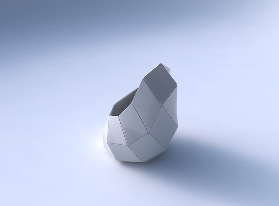 Vase Tide with huge plates 3D print model_3