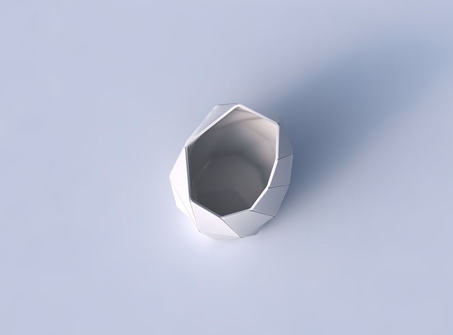 Vase Tide with huge plates 3D print model_2