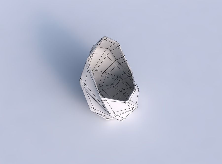 Vase Tide with huge plates 3D print model_6