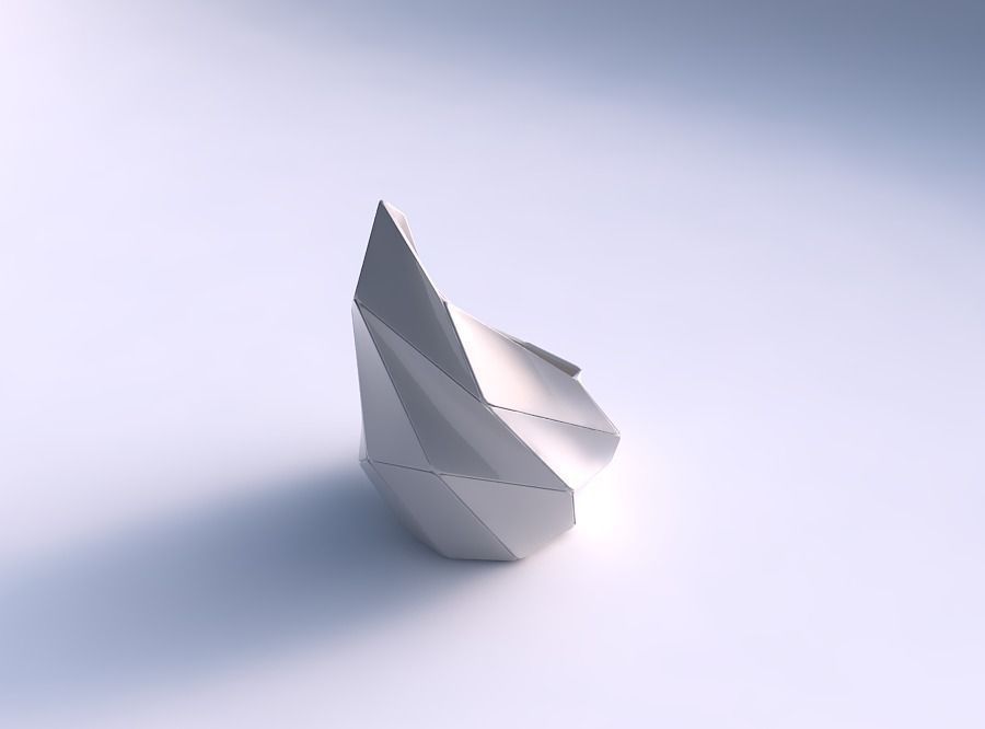 Vase Tide with huge plates 3D print model_0