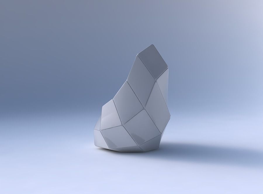 Vase Tide with huge plates 3D print model_4