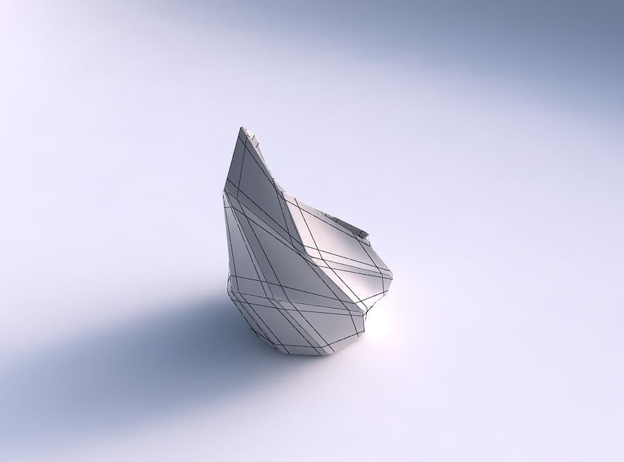 Vase Tide with huge plates 3D print model_5