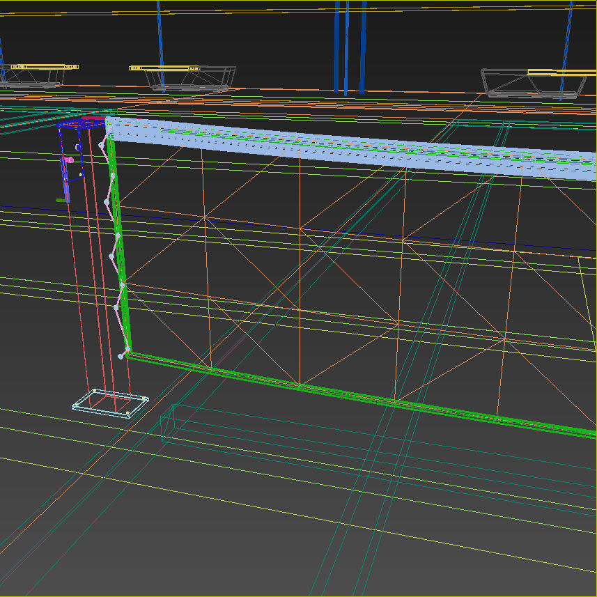 Raised Tennis Courts - Vray 3D model_16