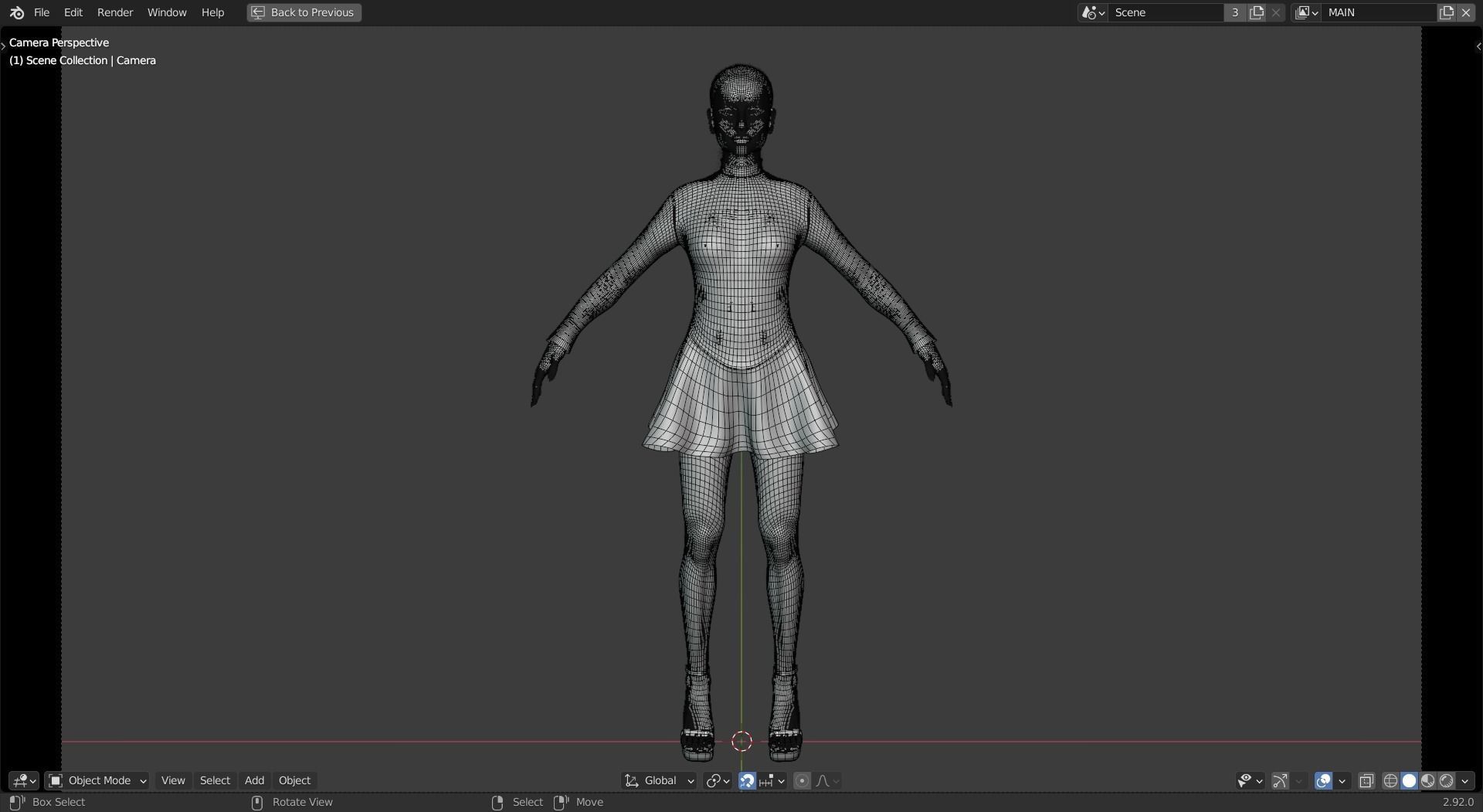Ariana Grande Low-poly 3D model_16