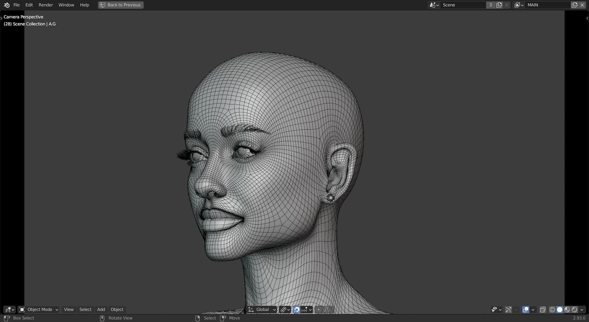 Ariana Grande Low-poly 3D model_18