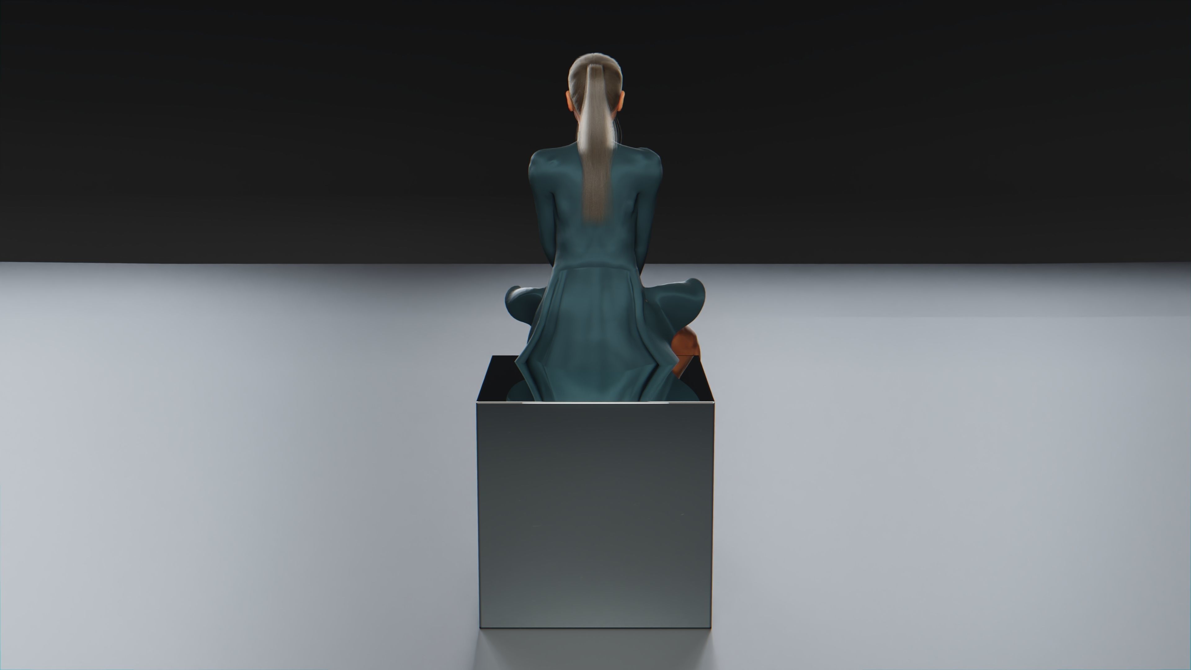 Ariana Grande Low-poly 3D model_11