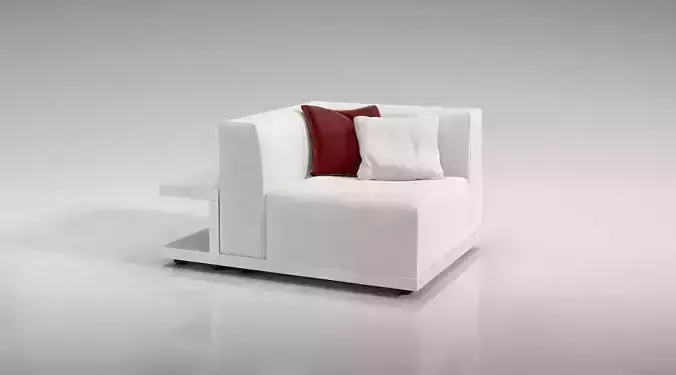 Modern White Couch