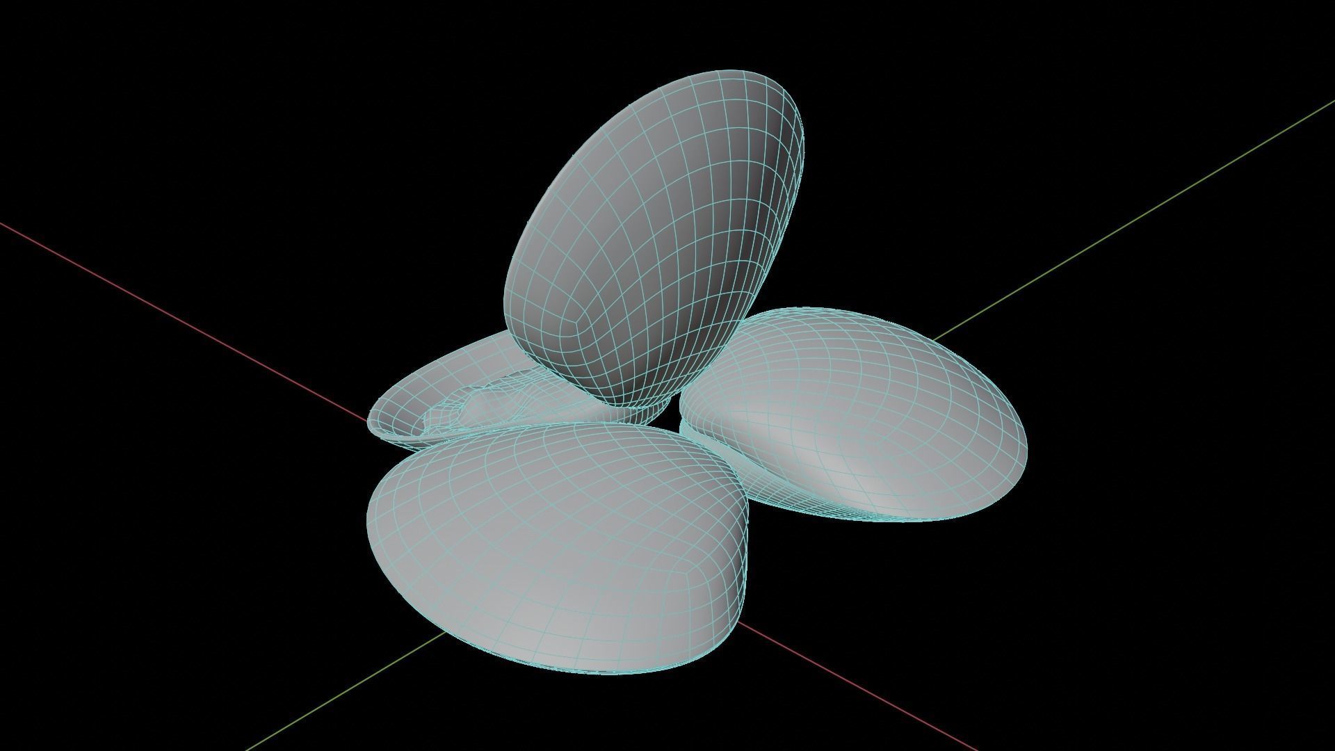 White clams Low-poly 3D model_15