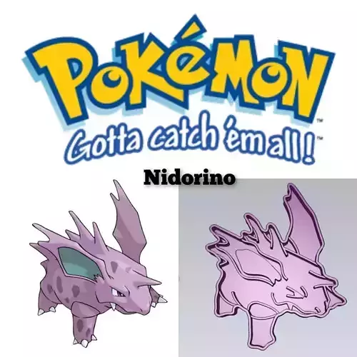Pokemon Nidorino Cookie Cutter Stamp Cake Decorating