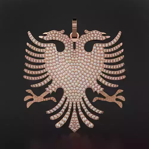 Two Headed Eagle Pendant  3D print model