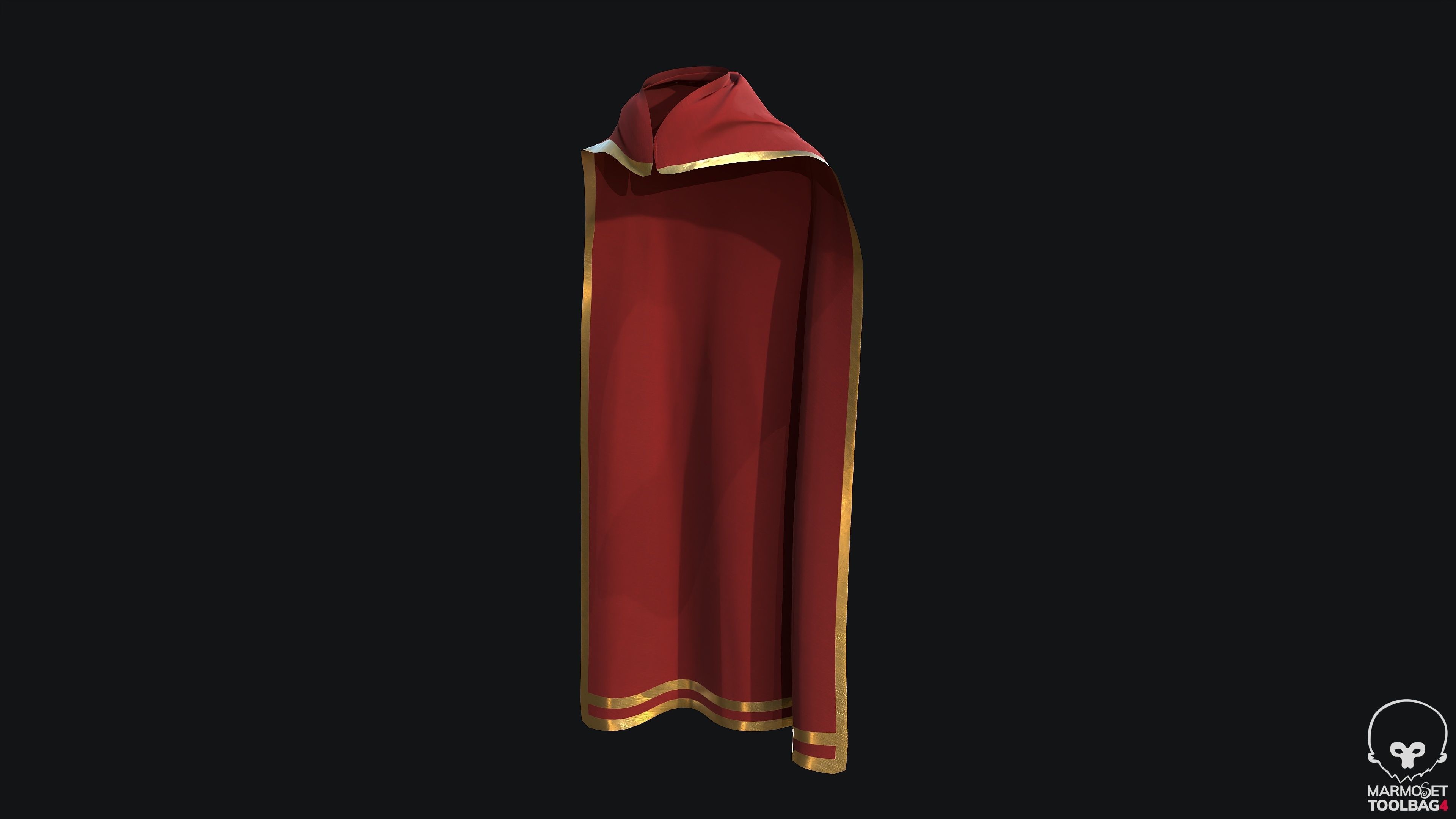 Modular Spartan Full Body Character Dress and Items Low-poly 3D model_16