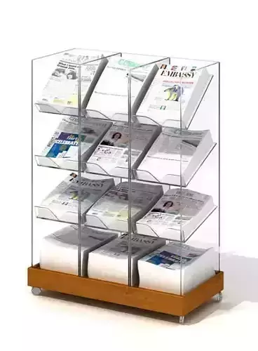 Shelves   Mobile Newspaper Holder