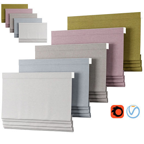 Roman Curtains 99 NEXT Soho Made To Measure Roman Blind 3D model