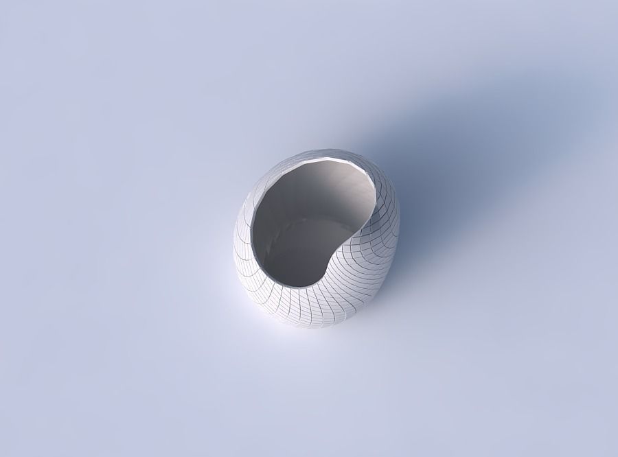 Vase Tide with diagonal grid plates 3D print model_2