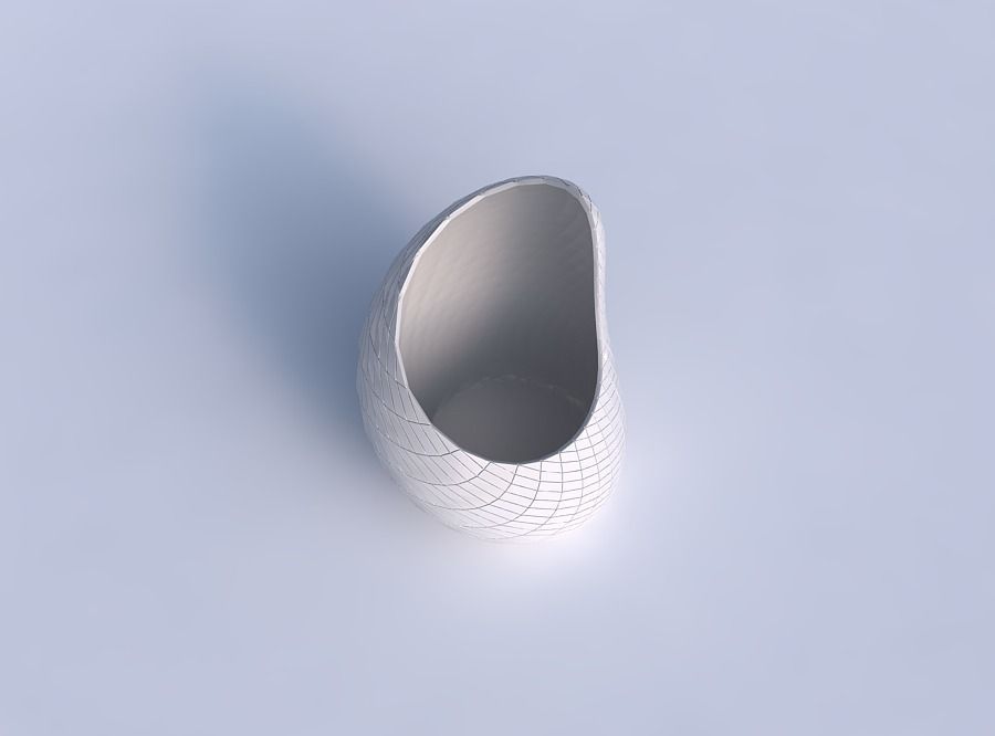 Vase Tide with diagonal grid plates 3D print model_1