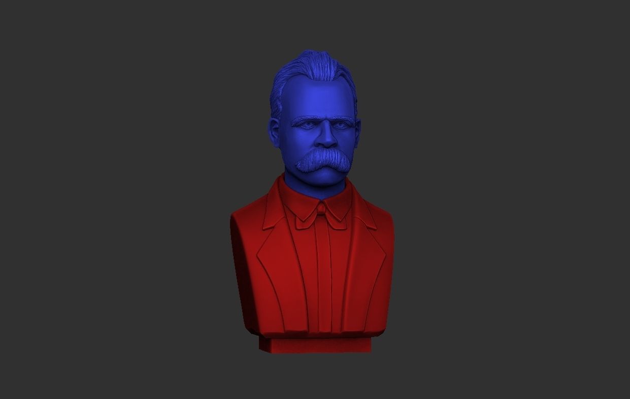 FRIEDRICH NIETZSCHE BUST 3D print model_8