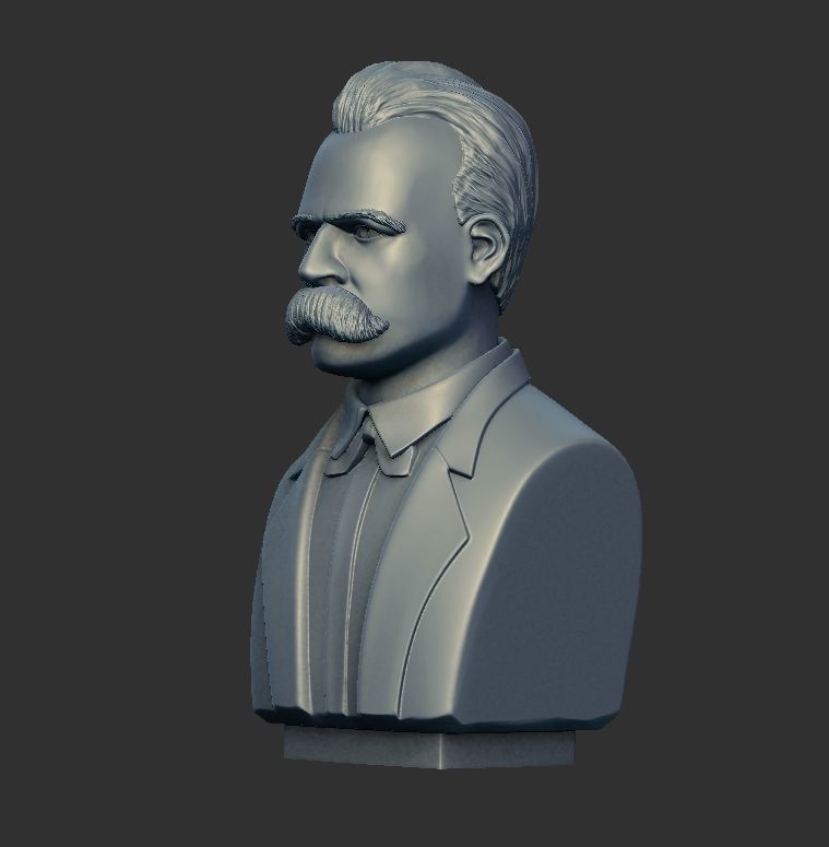 FRIEDRICH NIETZSCHE BUST 3D print model_4