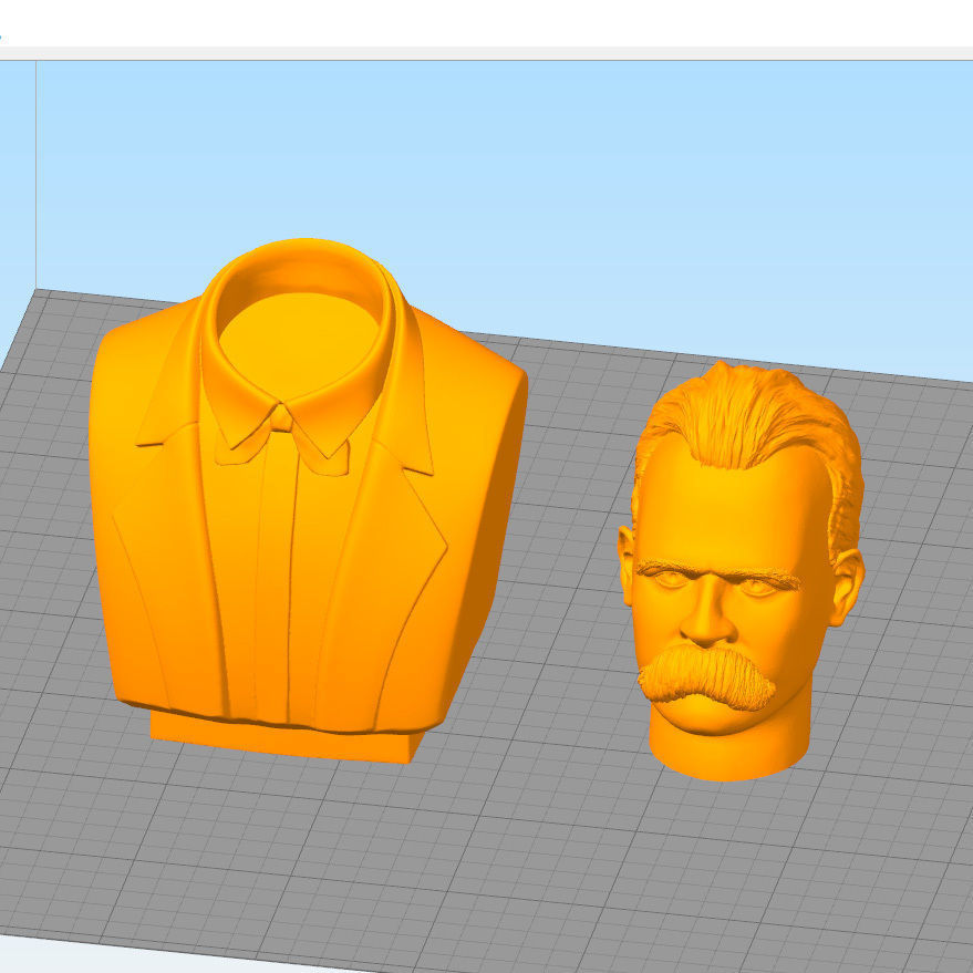 FRIEDRICH NIETZSCHE BUST 3D print model_2