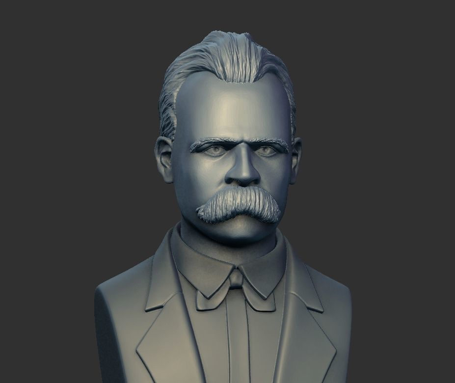 FRIEDRICH NIETZSCHE BUST 3D print model_1