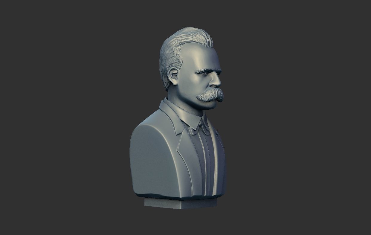 FRIEDRICH NIETZSCHE BUST 3D print model_6