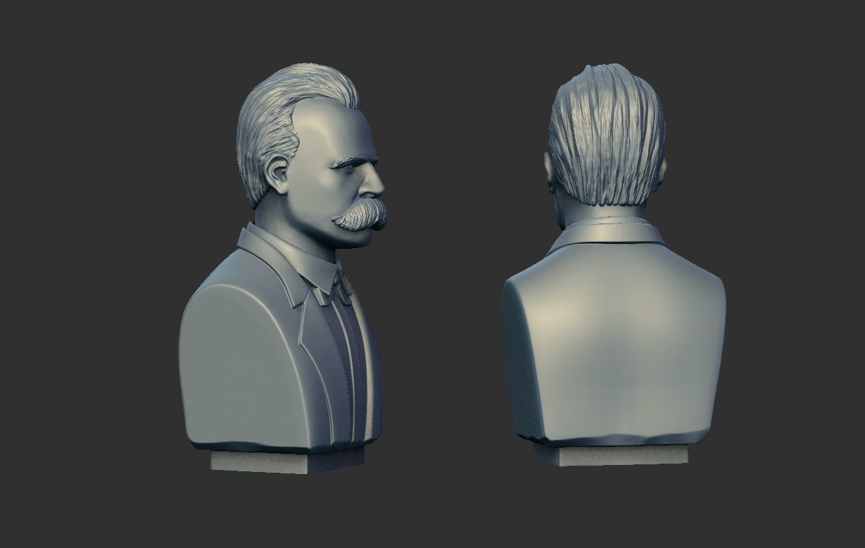 FRIEDRICH NIETZSCHE BUST 3D print model_7