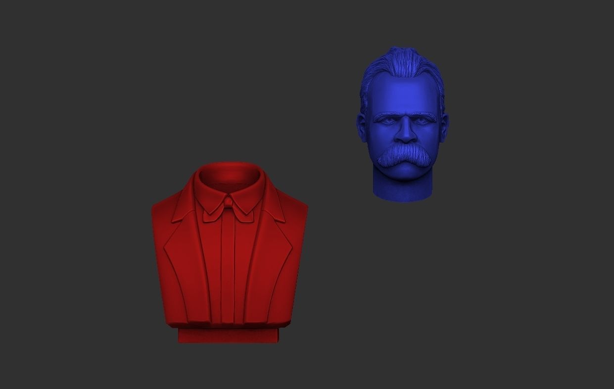 FRIEDRICH NIETZSCHE BUST 3D print model_9