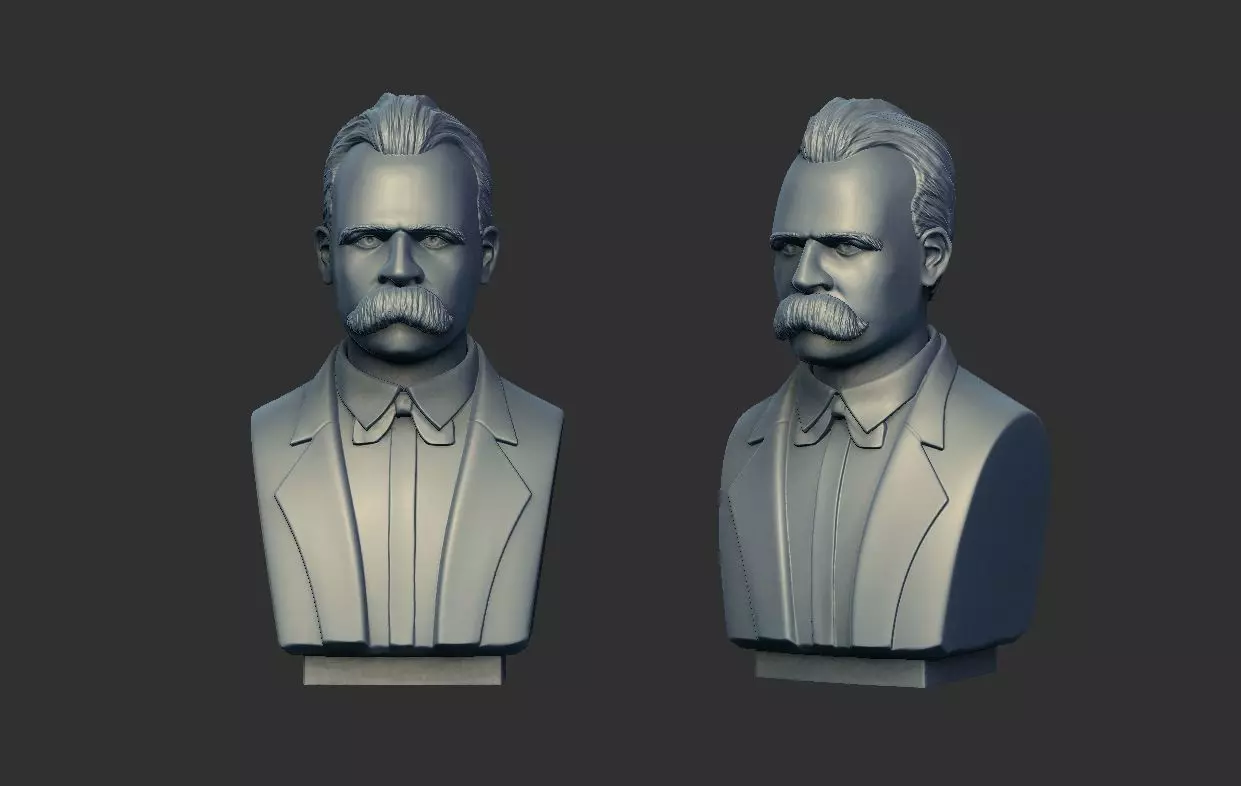 FRIEDRICH NIETZSCHE BUST 3D print model_0