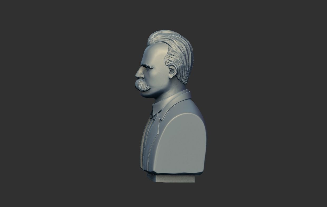 FRIEDRICH NIETZSCHE BUST 3D print model_5