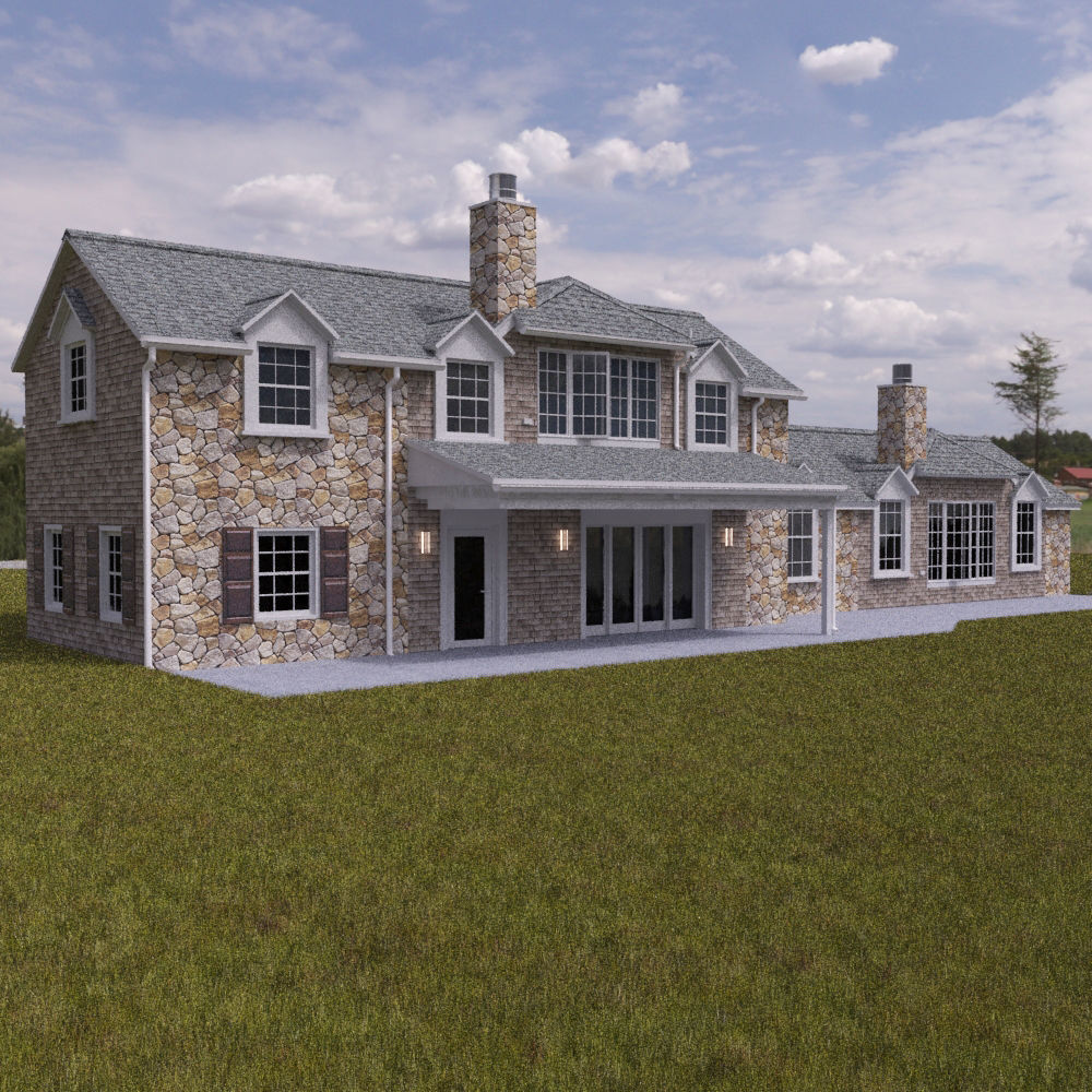 Large Single Family Home 3D model_7