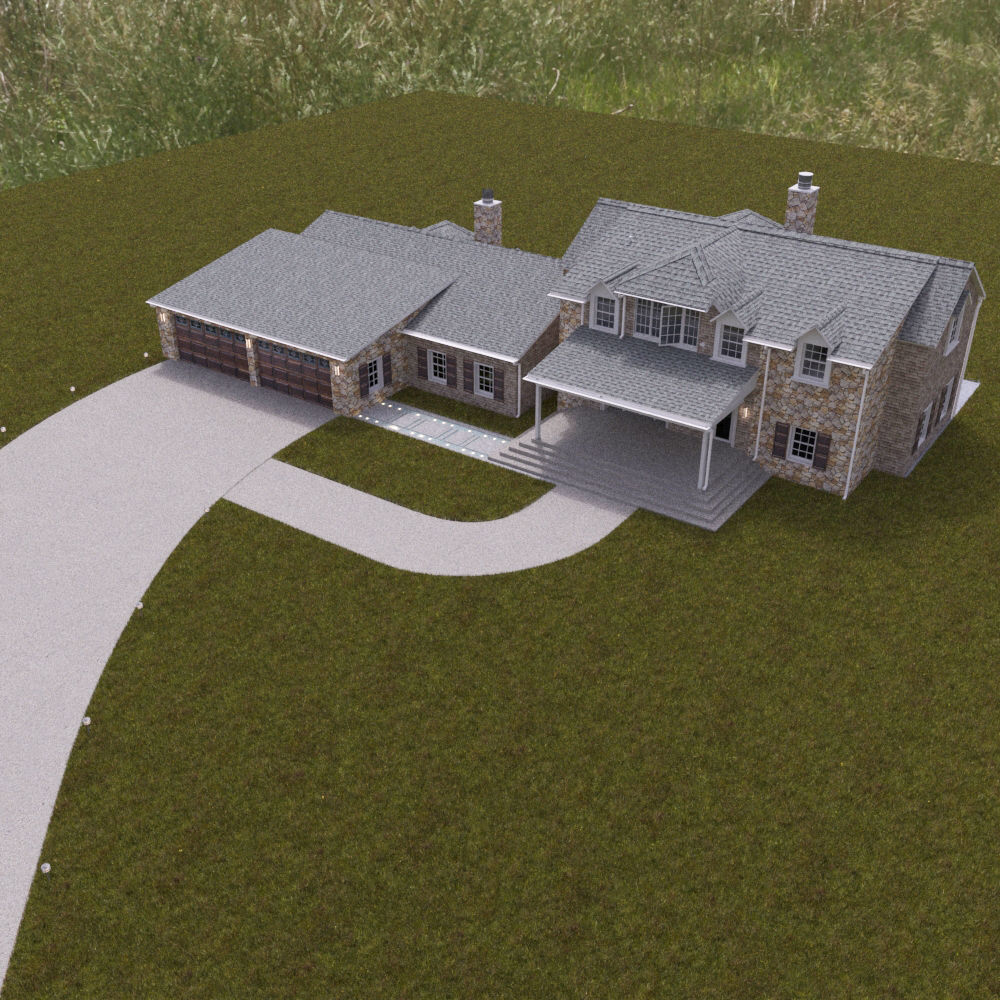 Large Single Family Home 3D model_10