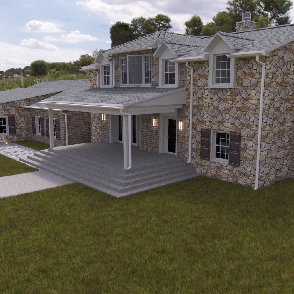 Large Single Family Home 3D model_6