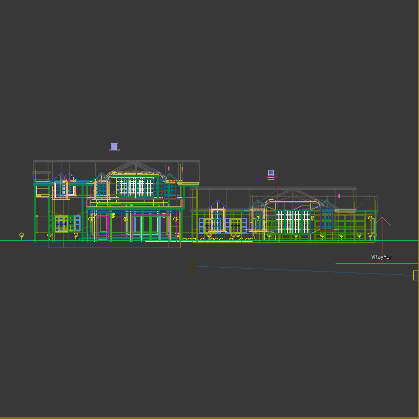 Large Single Family Home 3D model_15