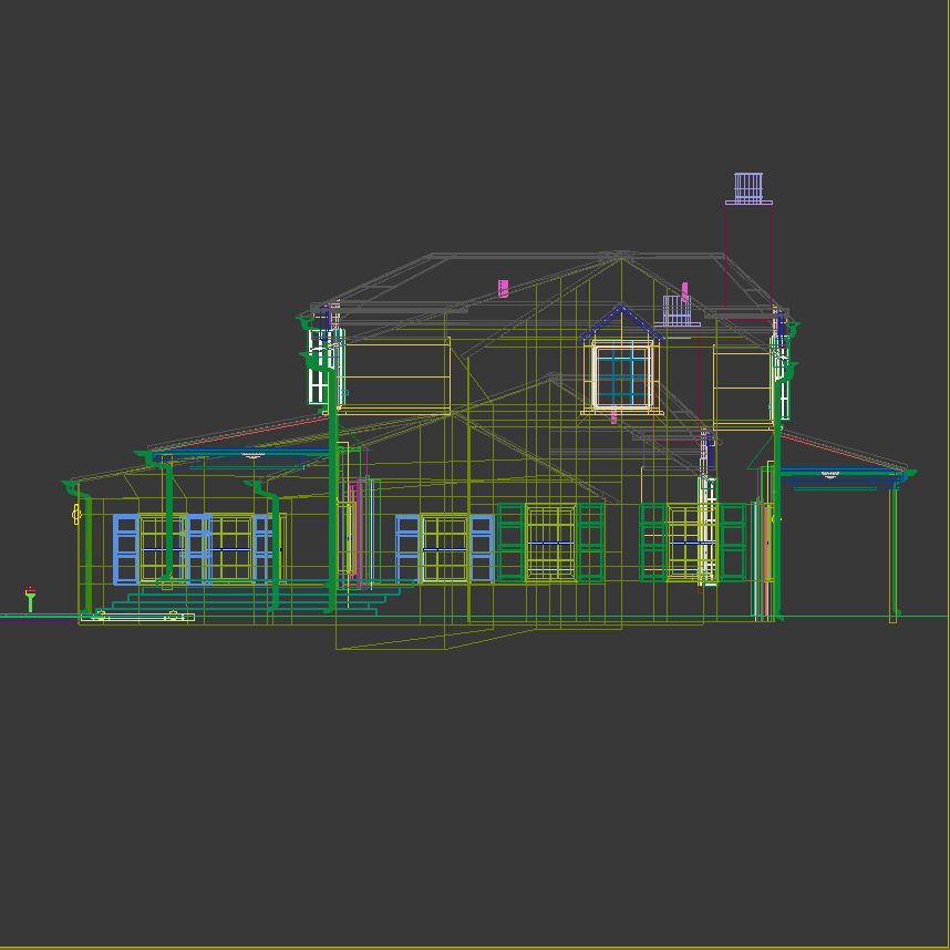 Large Single Family Home 3D model_17